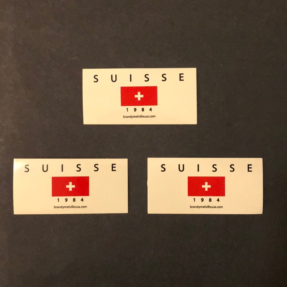 Brandy Melville 3 suisse stickers